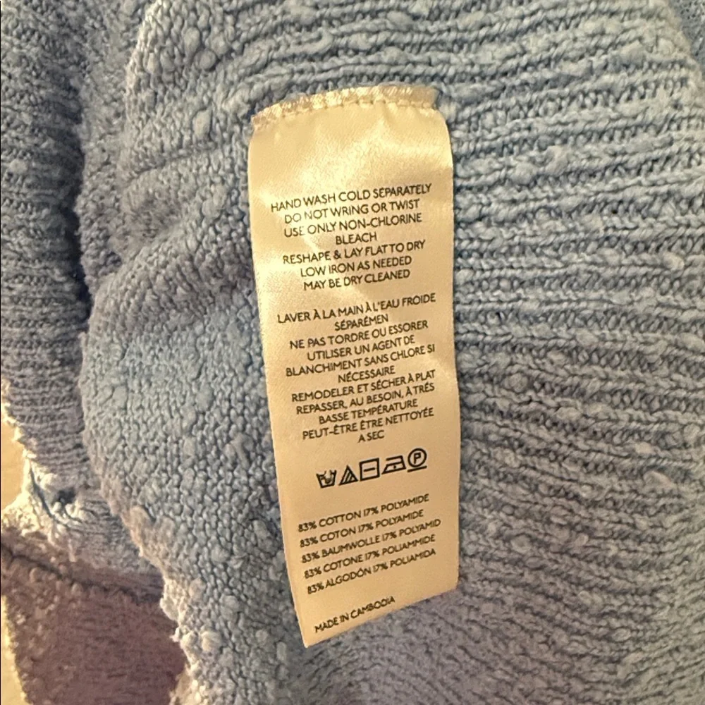 Free People Found My Friend Cardigan Sweater in Clear Sky Blue Size Large - Picture 5 of 5